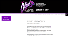 Desktop Screenshot of celiashairworks.com