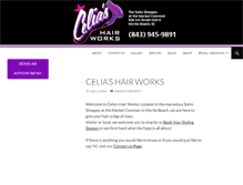 Tablet Screenshot of celiashairworks.com